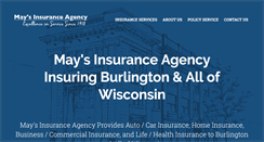 Desktop Screenshot of maysinsurance.com