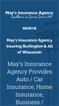 Mobile Screenshot of maysinsurance.com